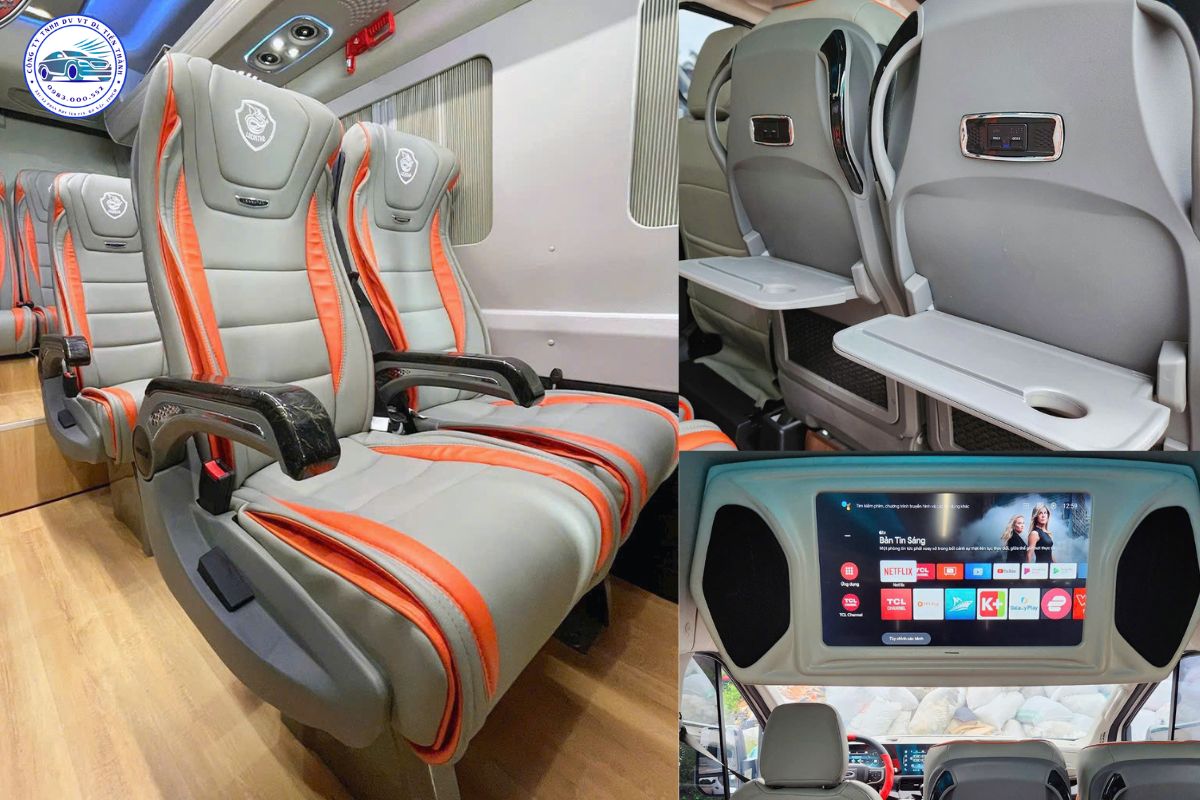 nội thất xe limousine 11 chỗ