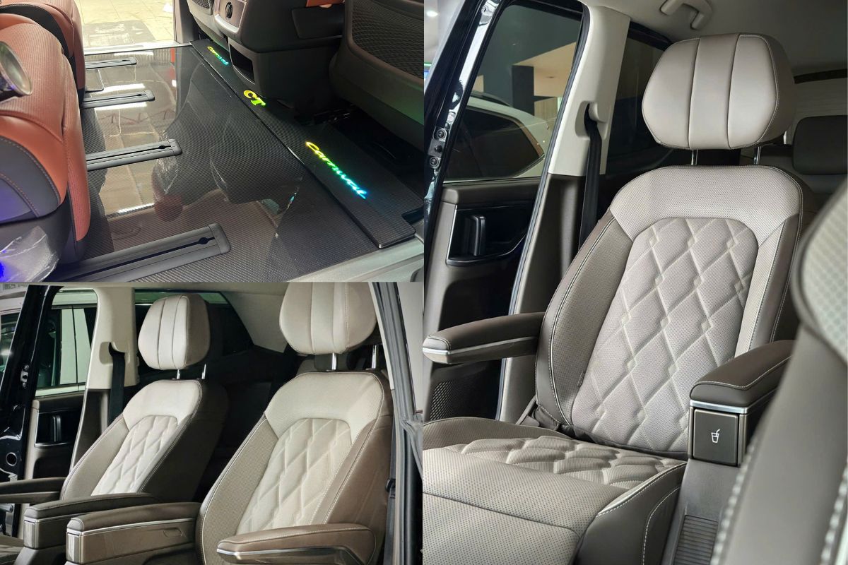 nội thất bên trong xe limousine 7 chỗ